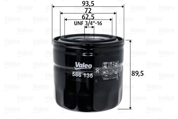 Obrázok Olejový filter VALEO  586135